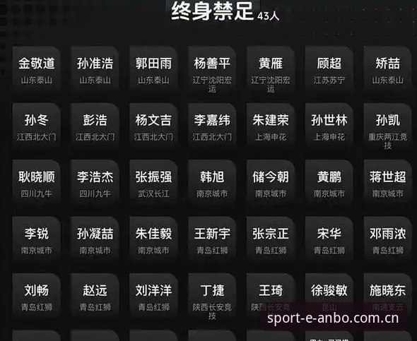 中国足协第三批禁足名单全面解析：65人受罚背后的足球生态深度审视